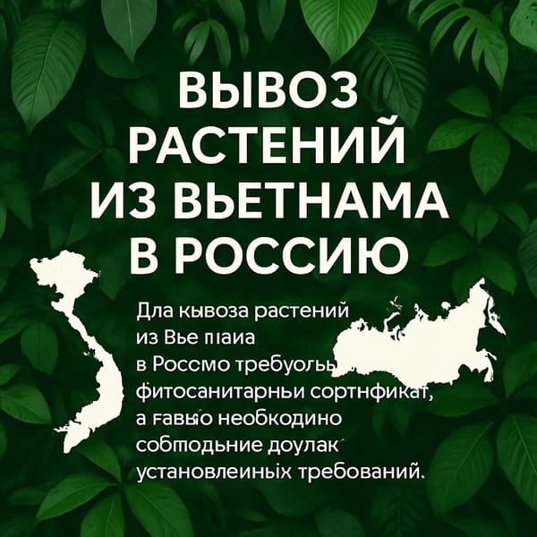 Можно ли вывозить растения из Вьетнама в Россию без документов?